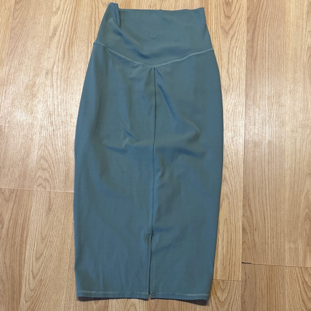 lululemon athletica Olive Green Pencil Skirt - Picture 6 of 9